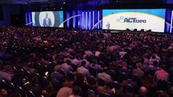Erik Neandross welcomes attendees to ACT Expo 2023 in Anaheim, California. Erik Neandross welcomes attendees to ACT Expo 2023 in Anaheim, California.