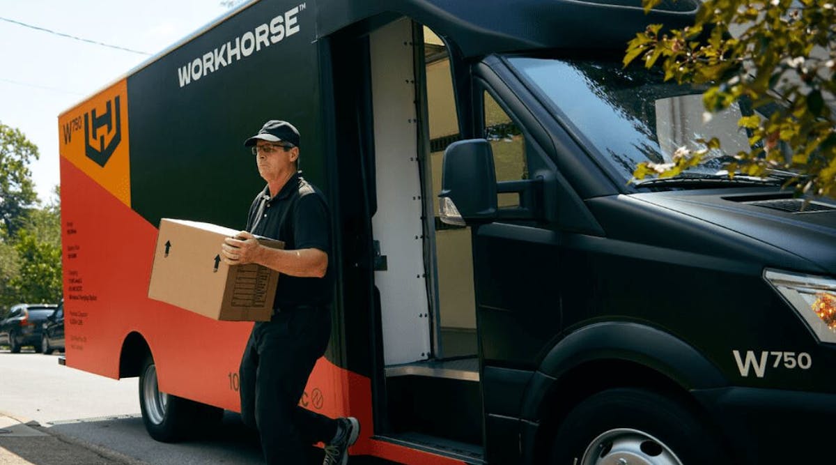 Production of the Workhorse W750 electric van is underway