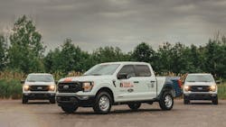 The fleet of donated vehicles features a unique, co-branded wrap design inspired by the quick maneuverability and responsiveness of an aircraft with a nod to aviation tail art. Each model has a unique rear pattern, and the wraps include reflective elements for improved visibility in dark locations. The fleet of donated vehicles features a unique, co-branded wrap design inspired by the quick maneuverability and responsiveness of an aircraft with a nod to aviation tail art. Each model has a unique rear pattern, and the wraps include reflective elements for improved visibility in dark locations.