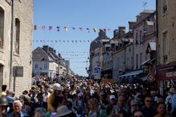 Landing in Deauville, France, on June 1, these veterans’ return to the region of Normandy was marked with celebrations in every city they visited. From Carentan to Caen and Sainte-Mere-Eglise to Bayeux, townspeople filled the streets to welcome them. Landing in Deauville, France, on June 1, these veterans’ return to the region of Normandy was marked with celebrations in every city they visited. From Carentan to Caen and Sainte-Mere-Eglise to Bayeux, townspeople filled the streets to welcome them.