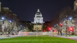 California's state capitol building. California's state capitol building.