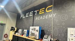 Inside the FleeTec Academy garage