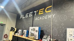 Inside the FleeTec Academy garage Inside the FleeTec Academy garage