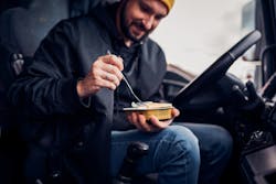 Driver Eating