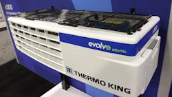 The new all-electric, nose-mounted e300 single-temperature TRU for Class 2-4 trucks is expected to be available in Q2 2024. The new all-electric, nose-mounted e300 single-temperature TRU for Class 2-4 trucks is expected to be available in Q2 2024.