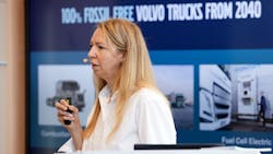 Jessica Sandström, Volvo Trucks head of product management, discusses the different types of zero-emission power technology the OEM is developing. Jessica Sandström, Volvo Trucks head of product management, discusses the different types of zero-emission power technology the OEM is developing.