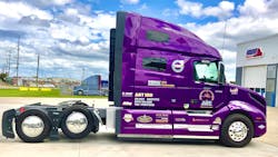 Morrow drives a 2023 Volvo VNL 760 using the OEM’s I-Torque specification, which at 65 miles per hour runs at 940 rpm, he said. Morrow drives a 2023 Volvo VNL 760 using the OEM’s I-Torque specification, which at 65 miles per hour runs at 940 rpm, he said.