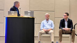 Byron Trantham (middle) and Jake Von Feldt (right) discuss ISAAC implementation with Matt Ruth (left). Byron Trantham (middle) and Jake Von Feldt (right) discuss ISAAC implementation with Matt Ruth (left).