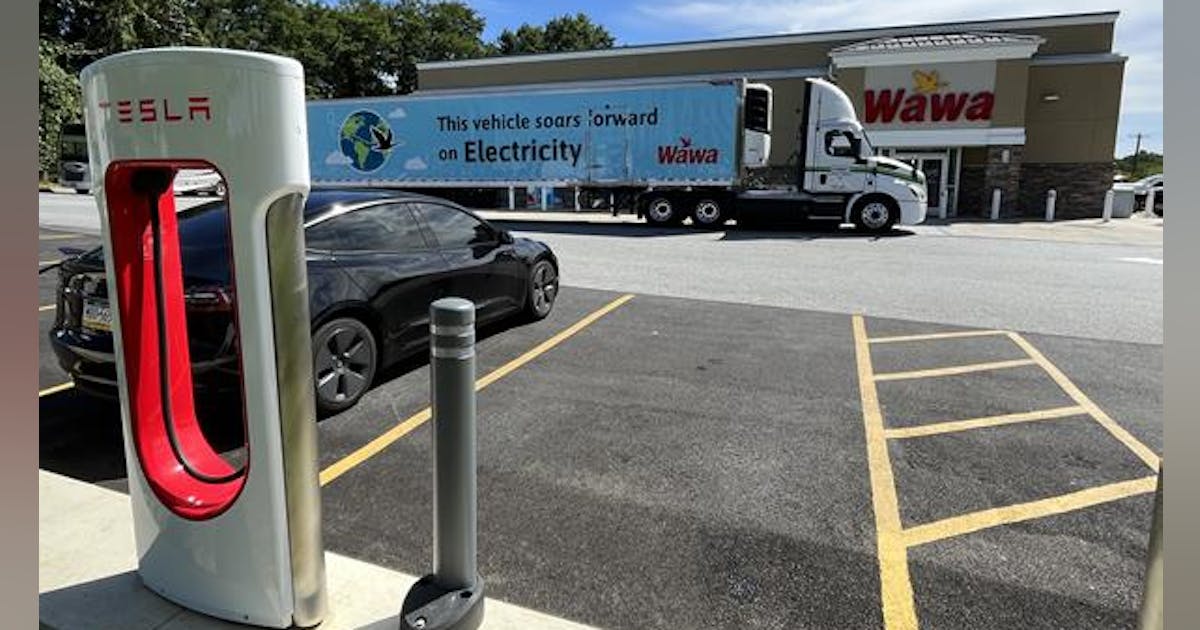 Wawa tesla cheap charging station cost