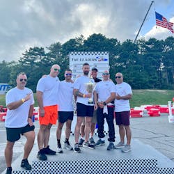 From left: Daniel Hebenstreit, Mashpee Fire; Jesse White, Mashpee Police; Tyler Cuzzo, Mashpee Fire; Evan Laranjo, Mashpee Police; Kevin Holmes, president & CEO of Advantage Truck Group; Bryan Derochea, Mashpee Police; and William Cuzzo, Mashpee Police. From left: Daniel Hebenstreit, Mashpee Fire; Jesse White, Mashpee Police; Tyler Cuzzo, Mashpee Fire; Evan Laranjo, Mashpee Police; Kevin Holmes, president & CEO of Advantage Truck Group; Bryan Derochea, Mashpee Police; and William Cuzzo, Mashpee Police.