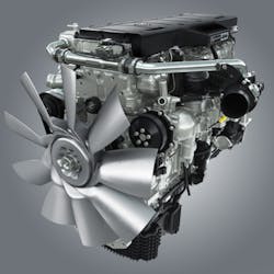The Detroit Diesel DD15 is an example of the type of design Morrow looks for in engines good for downspeeding, he said.