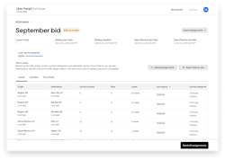 The Uber Freight Exchange allows shippers to easily add and remove carriers to their network for bids, which will allow a broader range of carriers to bid on loads, according to CEO Lior Ron. The Uber Freight Exchange allows shippers to easily add and remove carriers to their network for bids, which will allow a broader range of carriers to bid on loads, according to CEO Lior Ron.