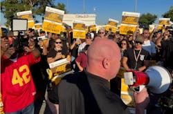 An economy-crippling strike was avoided in last July when UPS Inc. agreed to a new five-year deal with the Teamsters and its 340,000 unionized employees. An economy-crippling strike was avoided in last July when UPS Inc. agreed to a new five-year deal with the Teamsters and its 340,000 unionized employees.