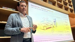 Federico Morales-Zimmermann, Clarios group VP and GM for original equipment, talks about the role low-voltage batteries play in industry powertrain transformations. Federico Morales-Zimmermann, Clarios group VP and GM for original equipment, talks about the role low-voltage batteries play in industry powertrain transformations.