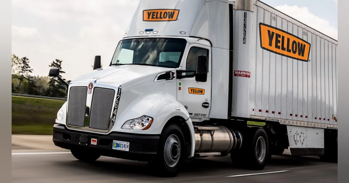Yellow Line Shipping Yellow Freight Truck Kinaxia Takes On CNG Trucks In Journey To Net