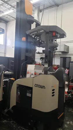 ‘State-of-the-art’ new reach truck at Interstate Cold Storage’s Columbus II facility in Ohio.