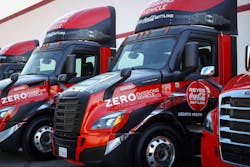 Reyes Coca-Cola Bottling added 20 Freightliner eCascadias to its California fleet. Reyes Coca-Cola Bottling added 20 Freightliner eCascadias to its California fleet.