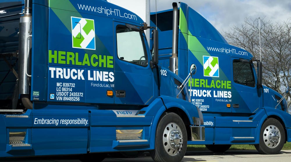 Herlache Truck Lines primarily operates in Wisconsin and Illinois.