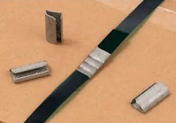 Labelmaster&apos;s polyester strapping is used for heavy-duty applications such as bundling lumber or building materials.