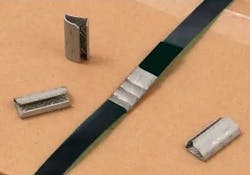 Labelmaster's polyester strapping is used for heavy-duty applications such as bundling lumber or building materials. Labelmaster's polyester strapping is used for heavy-duty applications such as bundling lumber or building materials.