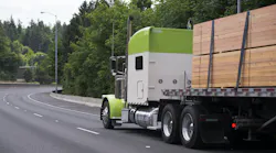 Loaded cargo on truck