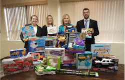 Lily Transportation collected over 2,500 donations for Toys for Tots.
