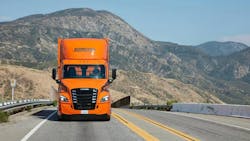 This year, Schneider&apos;s 92 Freightliner eCascadias logged more than 1 million miles hauling freight.