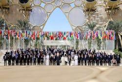 The Dubai gathering of representatives from nearly 200 countries made for a pretty picture at COP28. The Dubai gathering of representatives from nearly 200 countries made for a pretty picture at COP28.