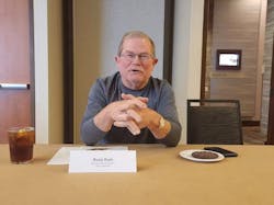 Rush Enterprises CEO and President Rusty Rush discussed EVs in a closed press conference at the Rush Rodeo Technician Skills Competition. Rush Enterprises CEO and President Rusty Rush discussed EVs in a closed press conference at the Rush Rodeo Technician Skills Competition.