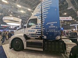 Kenworth T680 FCEV is powered by Toyota fuel cell technology.