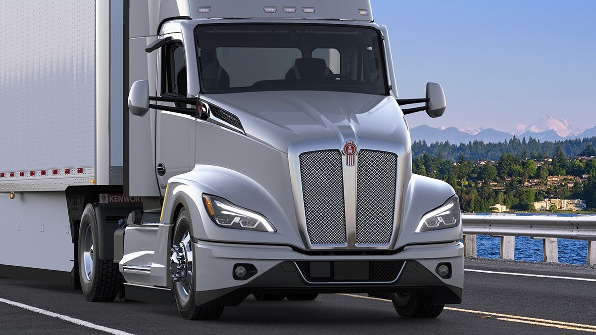 The Kenworth T680, one of Paccar's early entries in the fuel cell vehicle market
