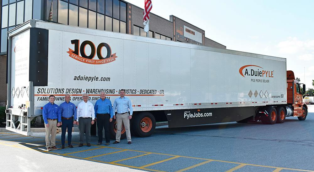 A. Duie Pyle is owned and operated by the Latta family. From left: Billy Latta (4th generation), Frank Granieri (4th generation), Peter Latta (3rd generation), Jim Latta III (3rd generation) and Jack Latta (4th generation).