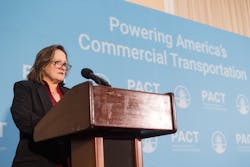 Dawn Fenton, VP of public affairs for Volvo Group, will lead the new Powering America&apos;s Commercial Transportation coalition.