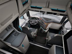 A view inside the all-new VNL 860 sleeper cab.