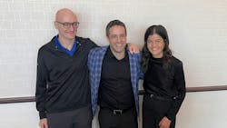 From left: Geotab founder and CEO Neil Cawse; VP of Data and Analytics Mike Branch; VP of Product Management Sabina Martin