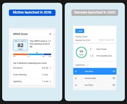 In its lawsuit against rival Samsara, Motive claims that its Drive Score technology launched in 2019 was copied by Samsara, which released its driver safety stats scoring product in 2020. In its lawsuit against rival Samsara, Motive claims that its Drive Score technology launched in 2019 was copied by Samsara, which released its driver safety stats scoring product in 2020.