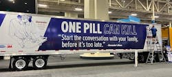 Trucking companies have the opportunity to purchase trailer wraps with fentanyl PSAs featuring messages from families who have lost loved ones to illicit fentanyl poisonings.