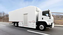 The Morgan Truck Body Project Agora concept body featured on an Isuzu FTR chassis.