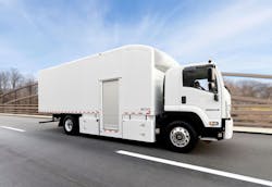 The Morgan Truck Body Project Agora concept body featured on an Isuzu FTR chassis. The Morgan Truck Body Project Agora concept body featured on an Isuzu FTR chassis.