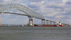 The Francis Scott Key Bridge is a major route for eastern U.S. truck operations, with about 11.5 million vehicles crossing the bridge each year.