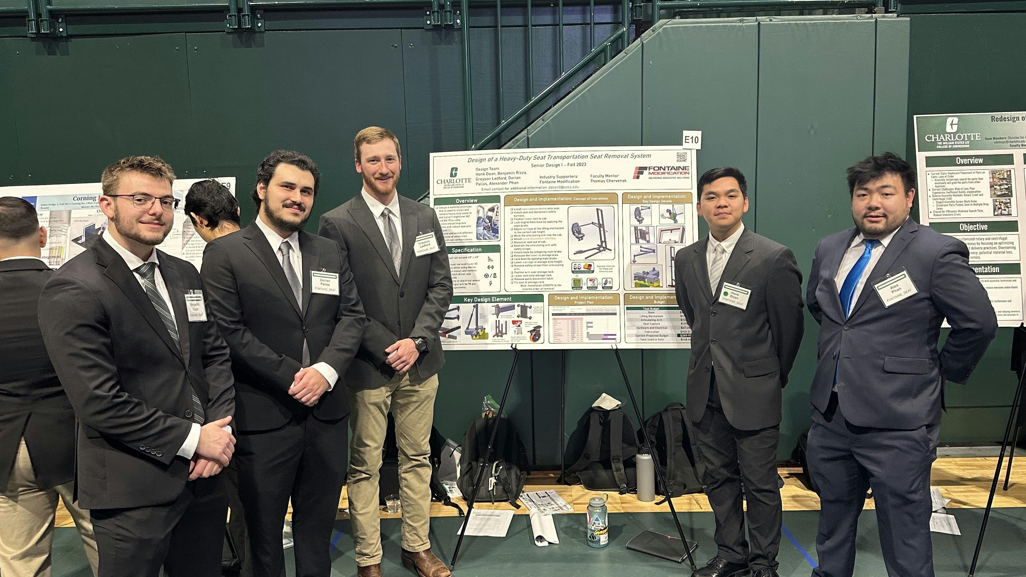 Fontaine has hired two employees from previous UNCC design teams.