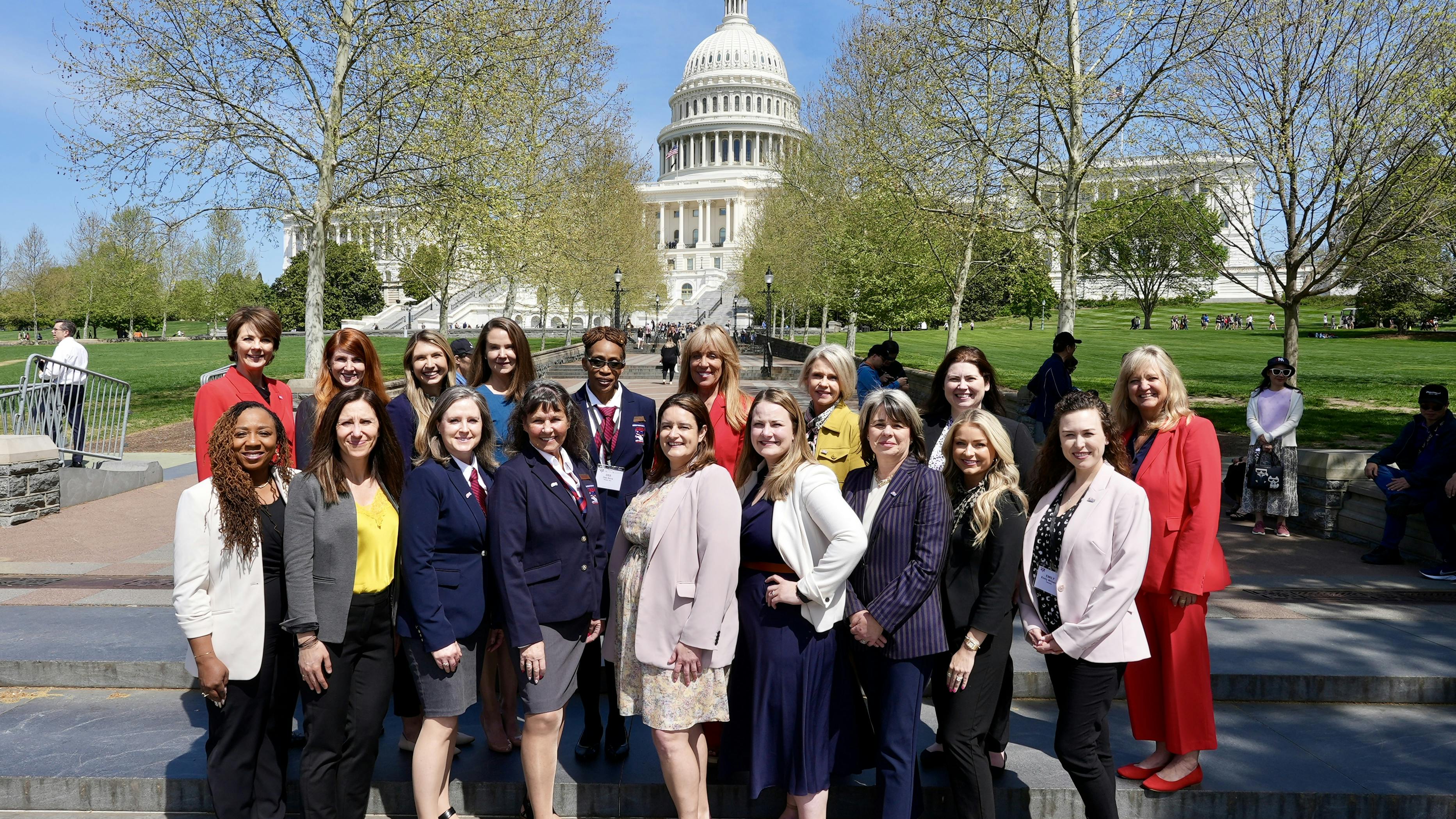 Women in Motion members meeting with policymakers in DC.