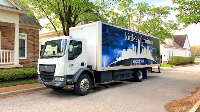 Kittle’s Furniture saves money with Kenworth battery-electric truck for furniture delivery in Indianapolis metro area