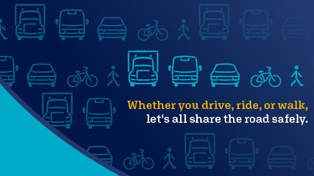 The Federal Motor Carrier Safety Administration launches Our Roads, Our Safety Week to promote road safety