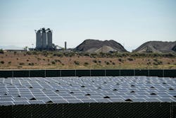 The site is located on 119 acres. WattEV dedicated 100 of those acres to solar panel space to feed its microgrid. The site is located on 119 acres. WattEV dedicated 100 of those acres to solar panel space to feed its microgrid.