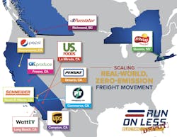 Eight of the participating fleets operated in California, one in New York, and one in British Columbia, Canada. Eight of the participating fleets operated in California, one in New York, and one in British Columbia, Canada.