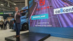 David Carson, Daimler Truck North America SVP, speaks during ACT Expo 2024 in Las Vegas. David Carson, Daimler Truck North America SVP, speaks during ACT Expo 2024 in Las Vegas.