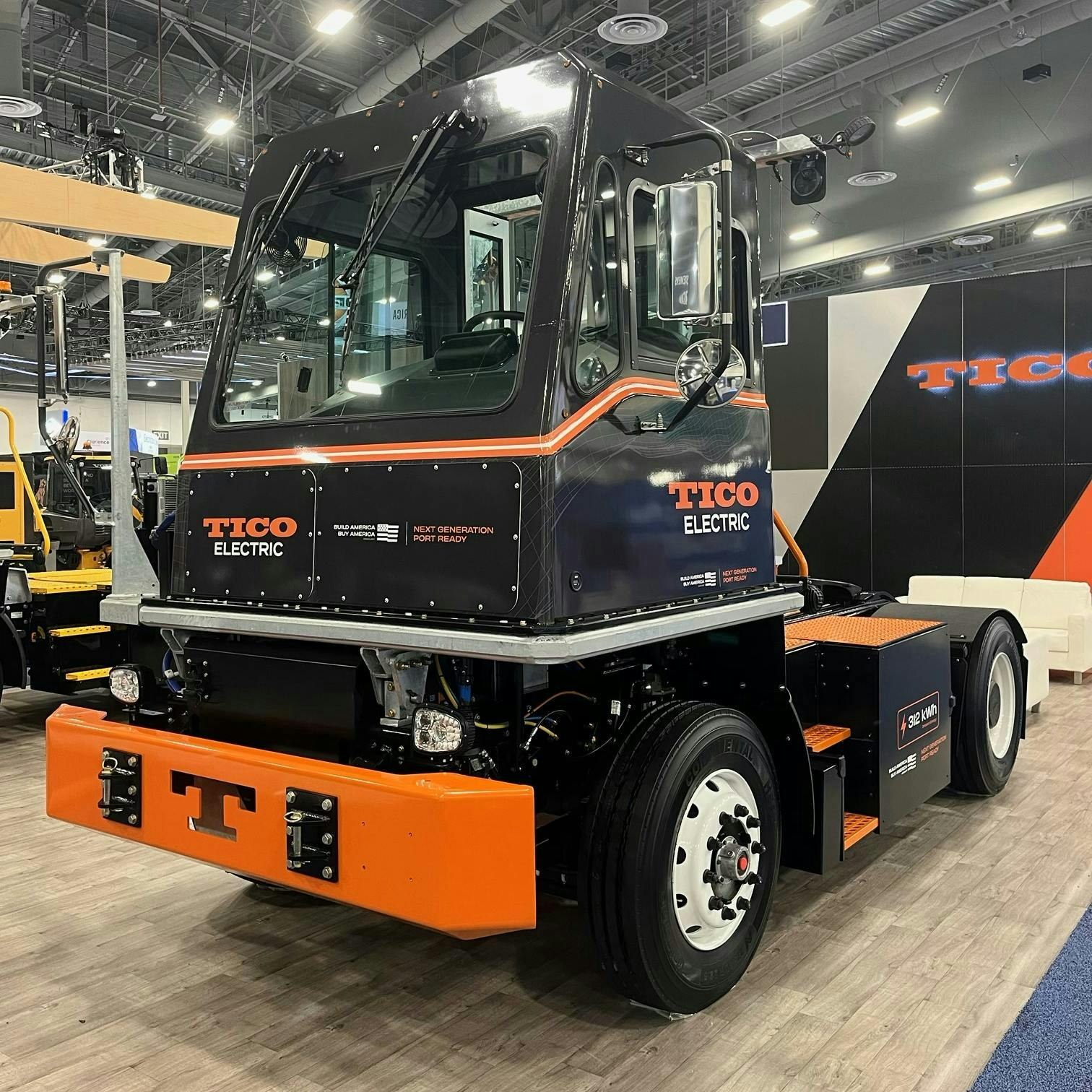 Pro-Spotter Electric Terminal Tractor from TICO at ACT Expo.
