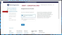 The new system will allow service providers to handle only a portion of the registration process, with registrants solely able to complete the beginning and final steps. The new system will allow service providers to handle only a portion of the registration process, with registrants solely able to complete the beginning and final steps.