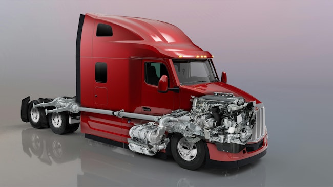 The Paccar MX-13 engine, a low-NOx and CARB-compliant engine, is now available for Peterbilt Models 579, 567, and 589.